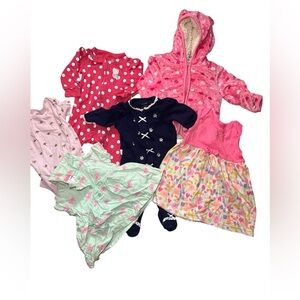 Adorable Baby Clothing Set in Pink and Navy 72 pc